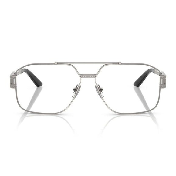 NWT VERSACE EYEGLASSES MEN GREY AVIATOR EYEWEAR VERSACE - Picture 2 of 3